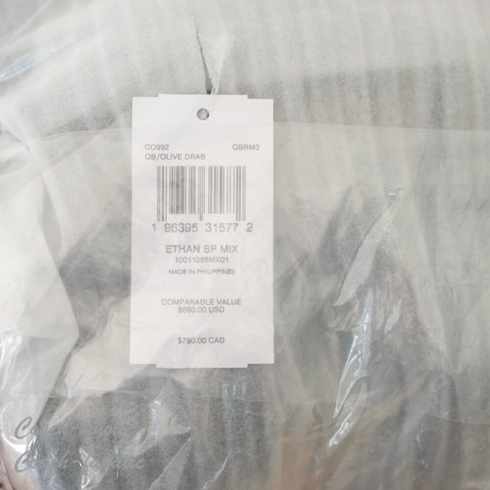 NWT Coach CO992 Ethan Canvas & Calf Leather Backpack in Gunmetal/Olive Drab - Picture 8 of 8